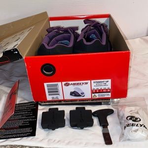 Womens heelys black/purple/white